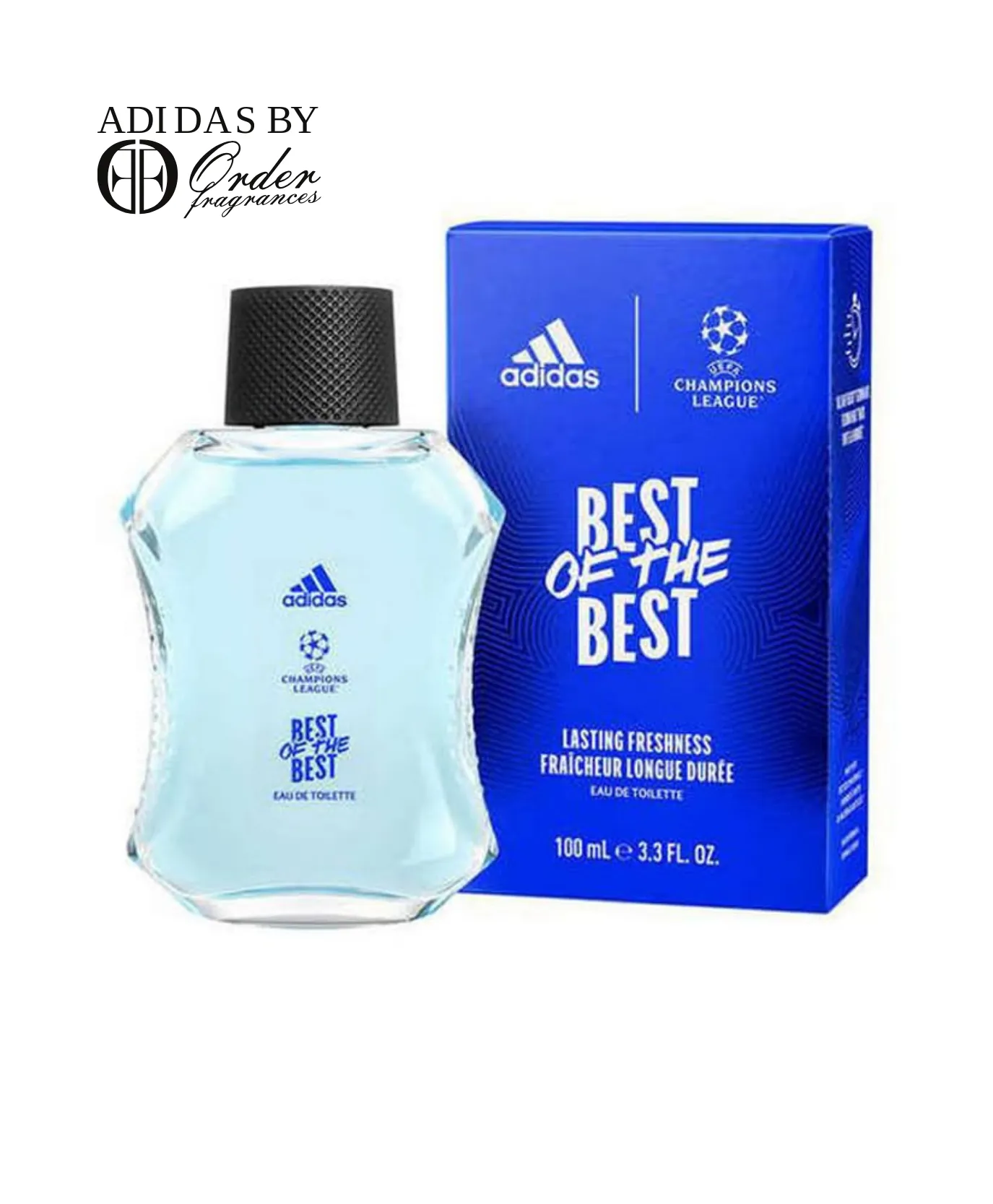 Adidas Uefa Best Of The Best Eau De Lavender spray Toilette For Men - 100Ml