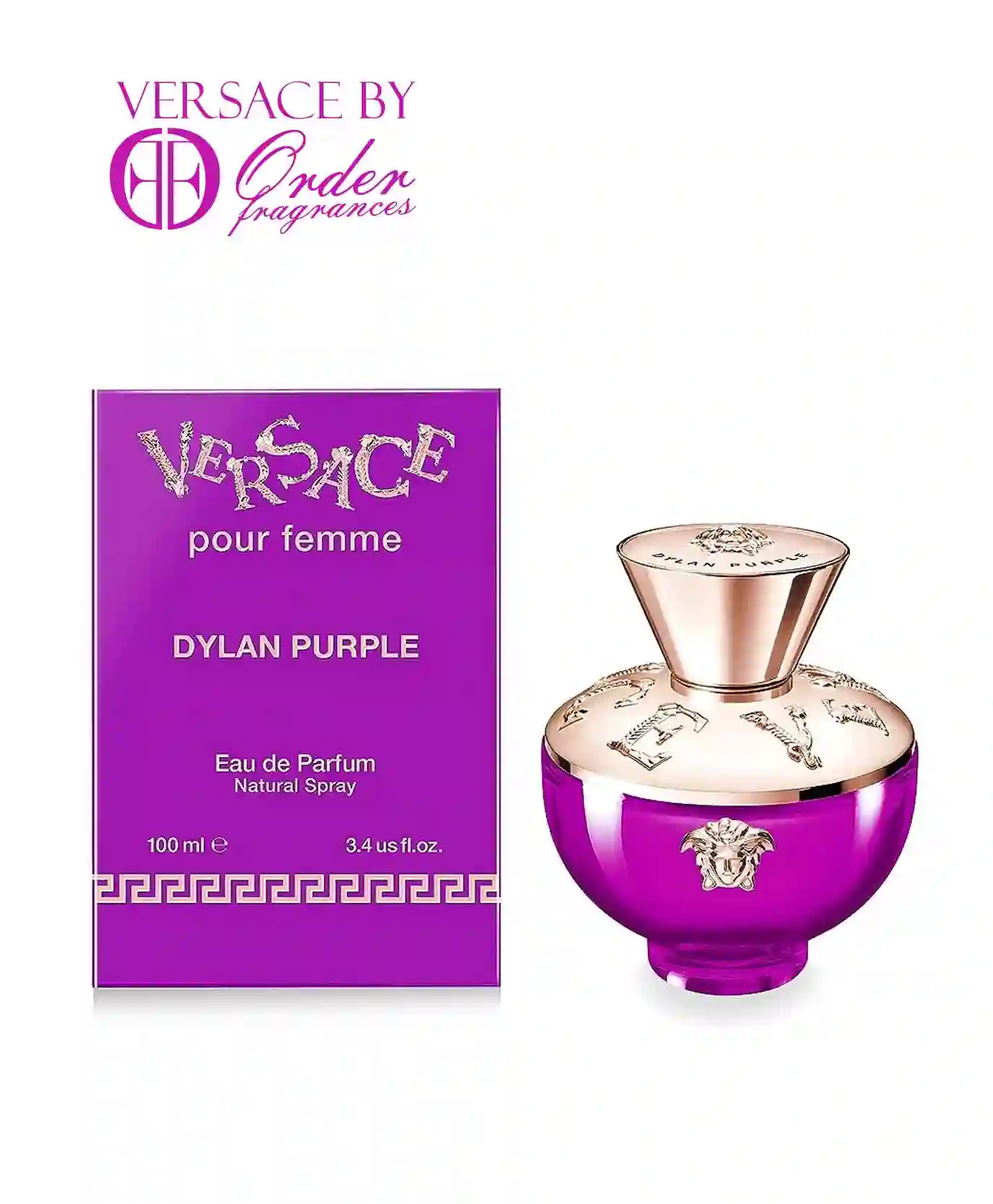 Versace dylan purple for women - 3.4 oz edp spray